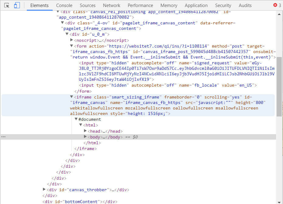 Using FB apps to phish for instagram credentials
