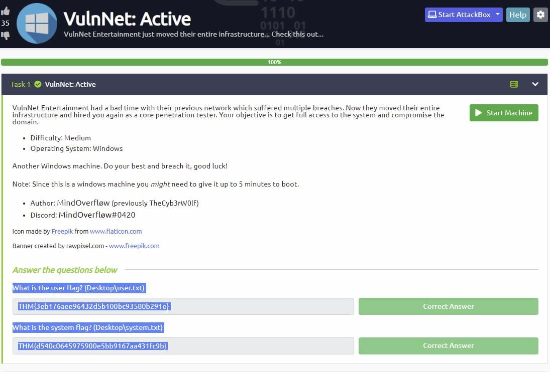 TryHackMe VulnNet: Active