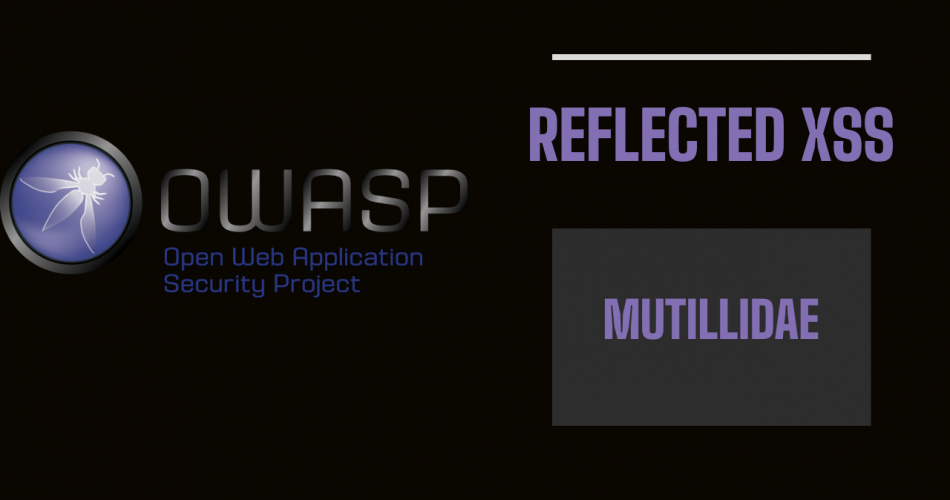 Reflected Cross Site Scripting Vulnerability XSS Vulnerability - Mutillidae OWASP Lab
