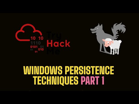 Windows Persistence Techniques | Account Tampering | TryHackMe Windows Local Persistence P1