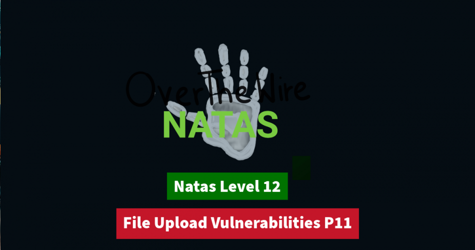 File Upload Vulnerabilities P 11 | OverTheWire Natas Level 12-13