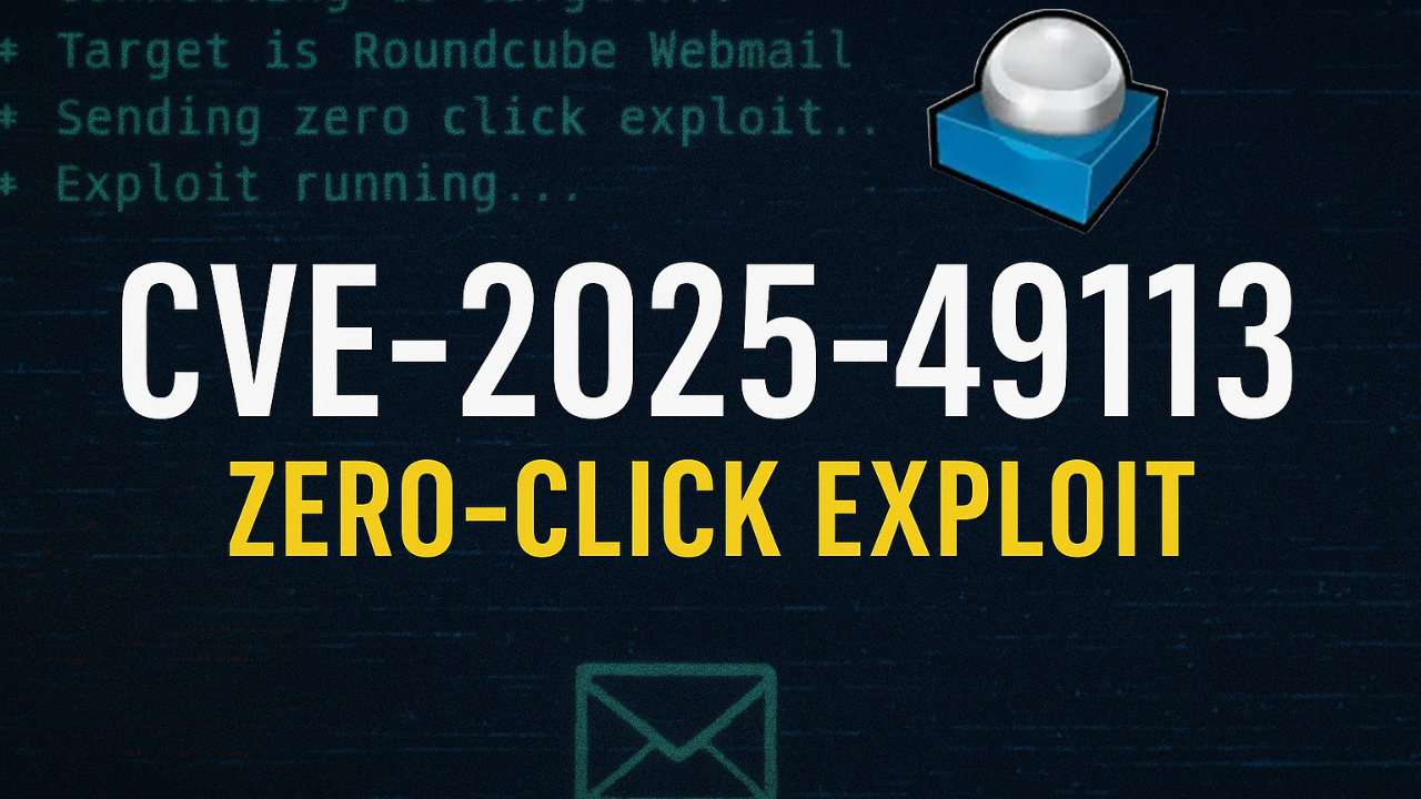 Critical Webmail Exploit: CVE-2025-49113 in Roundcube | TryHackMe Roundcube