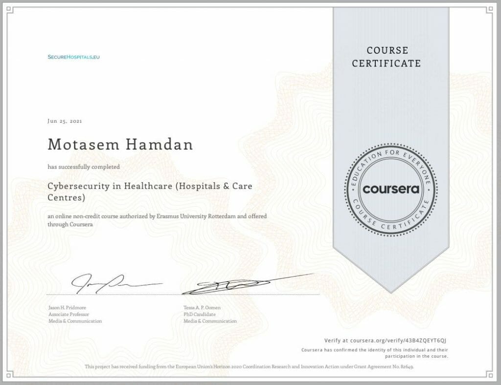 Cybersecurity in Healthcare (Hospitals & Care Centres)