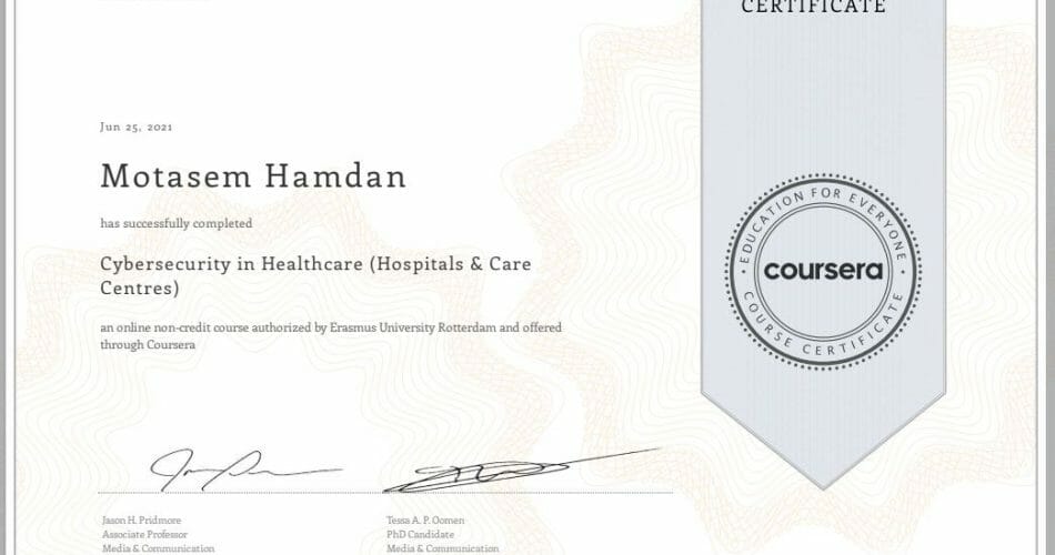 Cybersecurity in Healthcare (Hospitals & Care Centres)