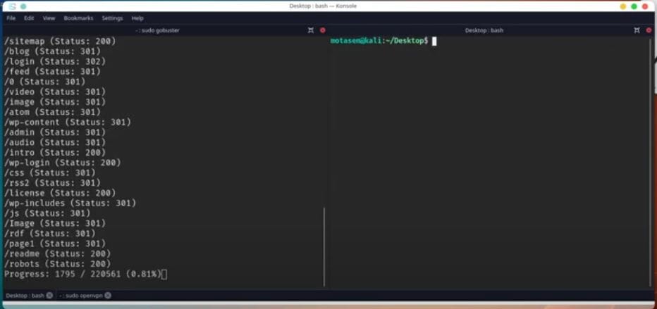 WordPress Penetration Testing and Nmap Interactive - TryHackMe OSCP: Mr Robot
