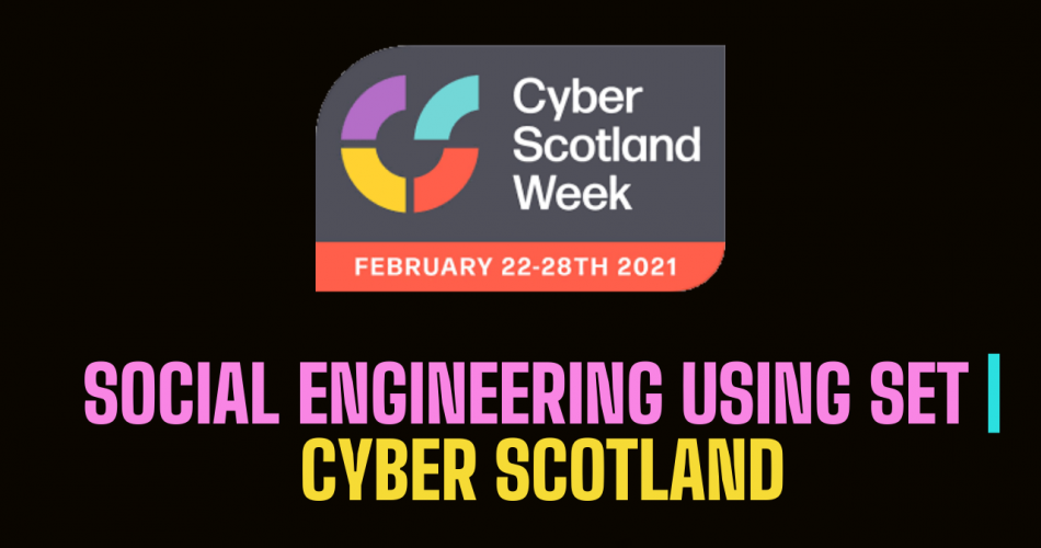 Social Engineering with SET | THM Cyber Scotland