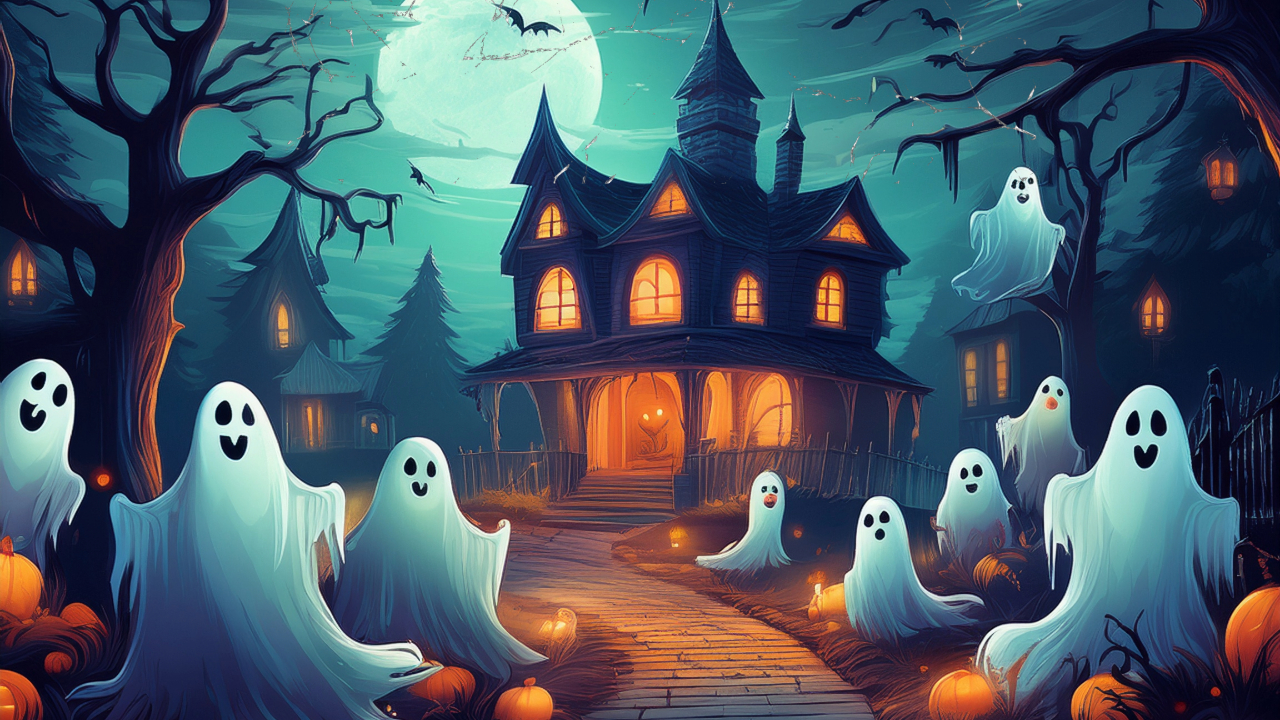 All the coolest ghosts in town are going to a Haunted Houseparty - can you prove you deserve to get in?